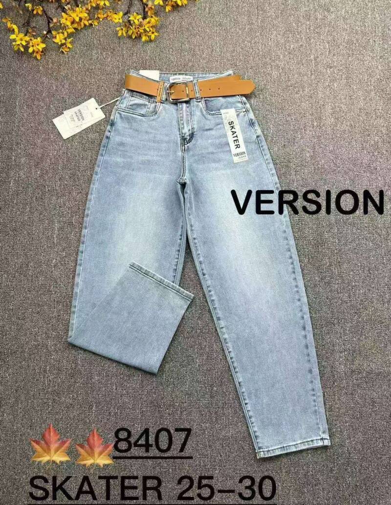 Spodnie damskie jeans Roz 25-30, 1 kolor Paczka 10 szt